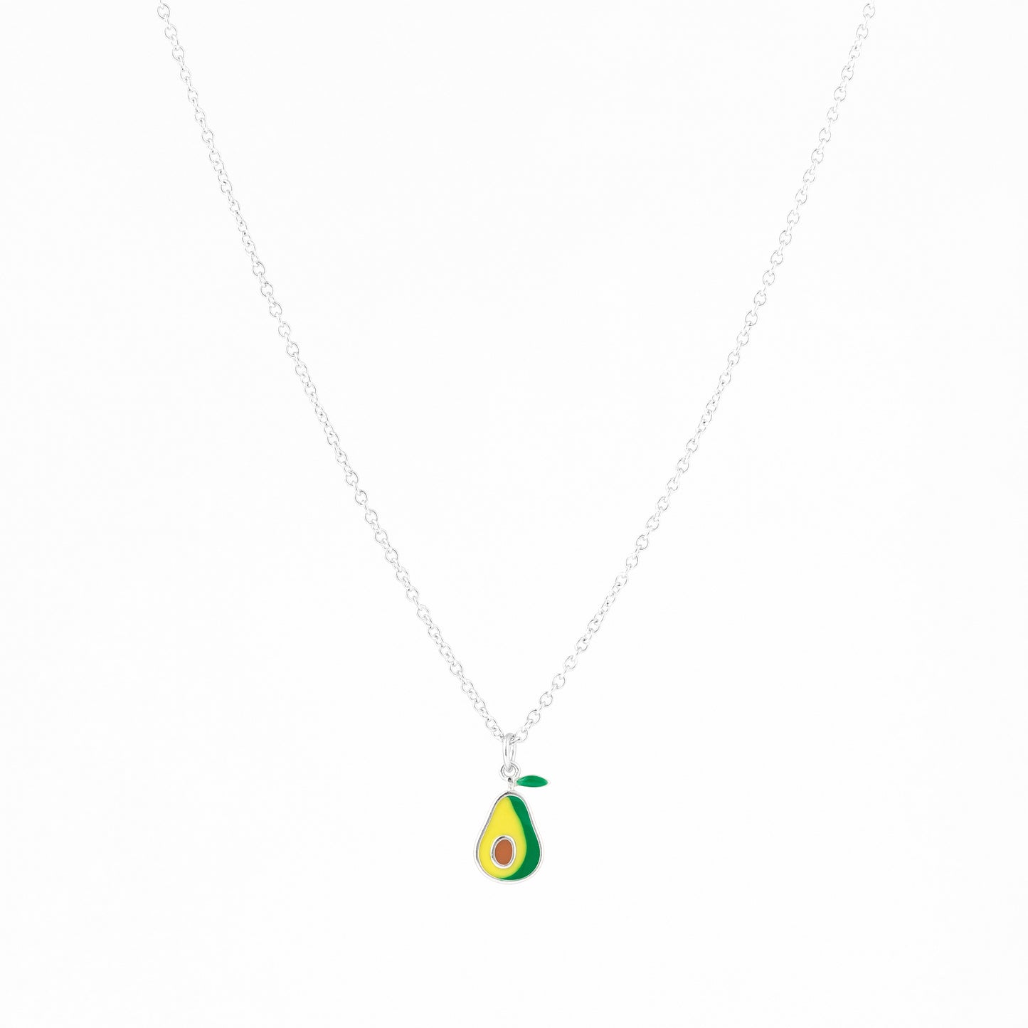 Avocado Sterling Silver Necklace