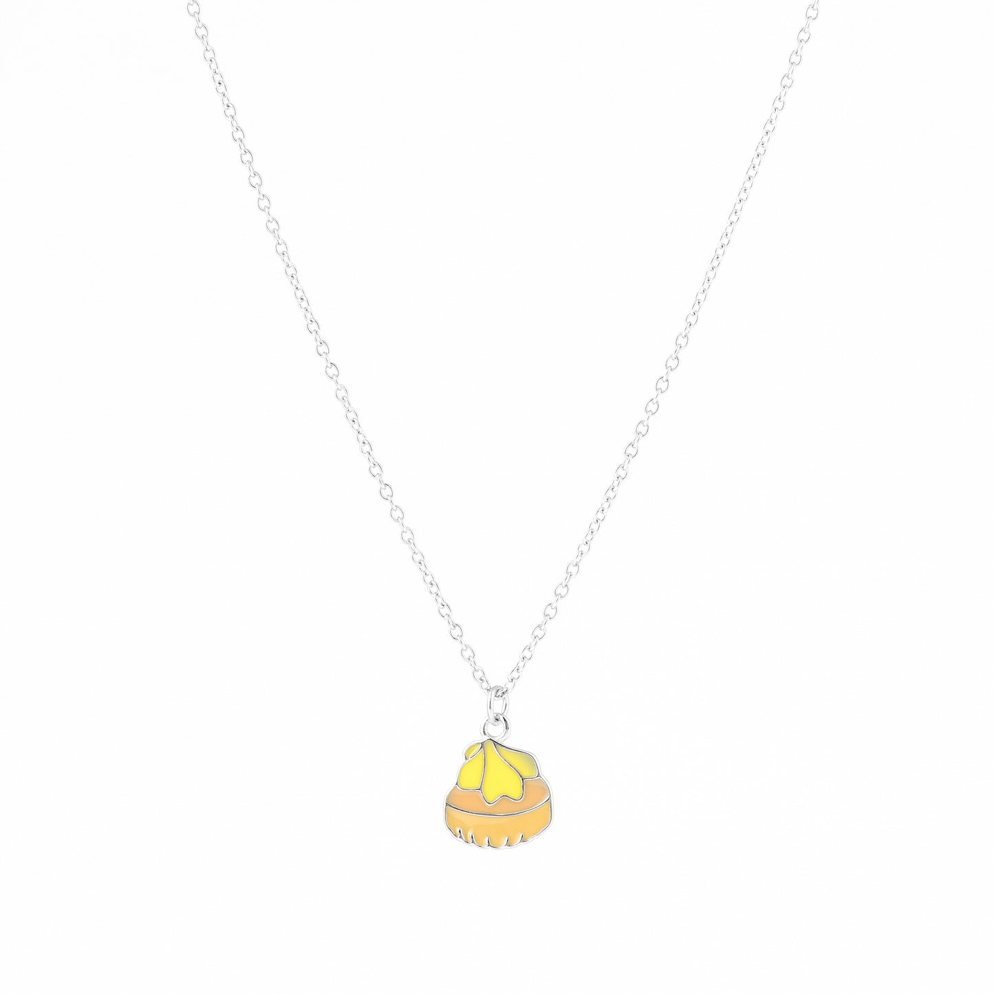 Gem Biscuit (Yellow) Sterling Silver Necklace