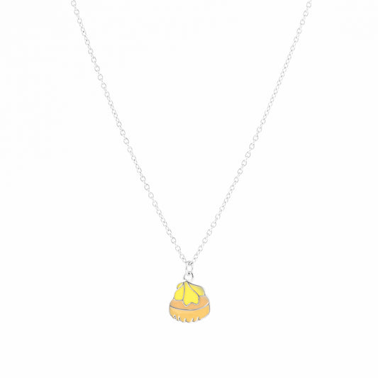 Gem Biscuit (Yellow) Sterling Silver Necklace