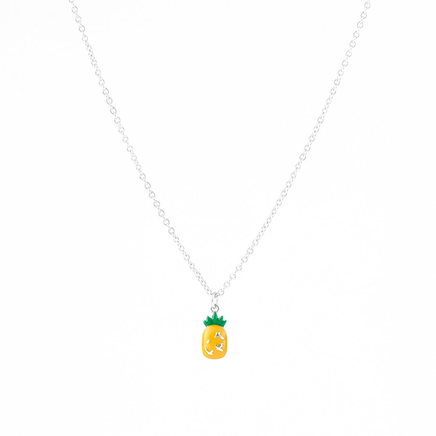 Pineapple Sterling Silver Necklace